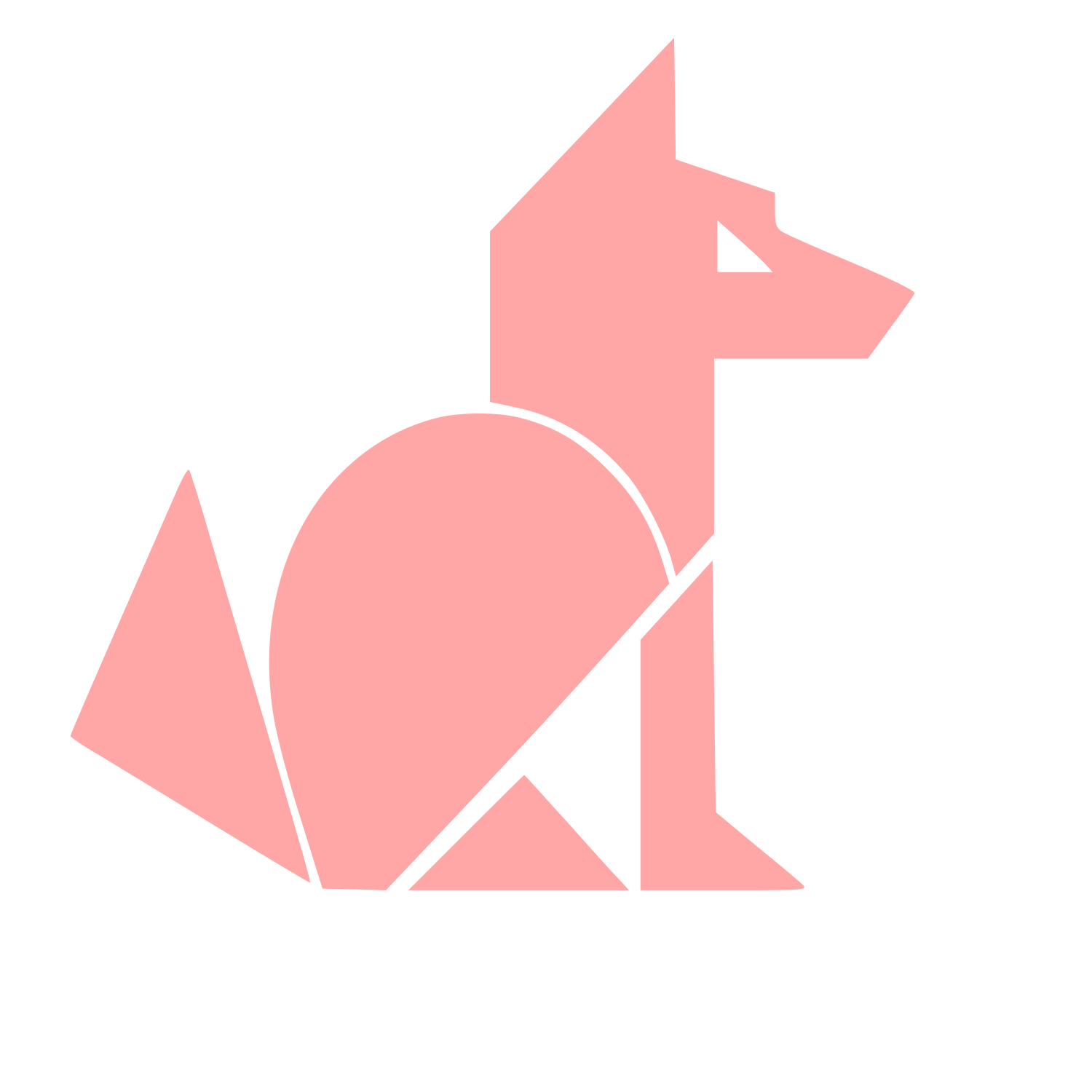 Bauhaus Wolf Logo #ffa6a6