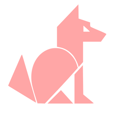 Bauhaus Wolf Logo #ffa6a6
