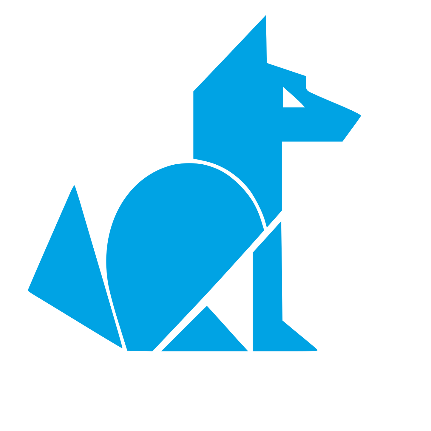 Bauhaus Wolf Logo #00a3e4