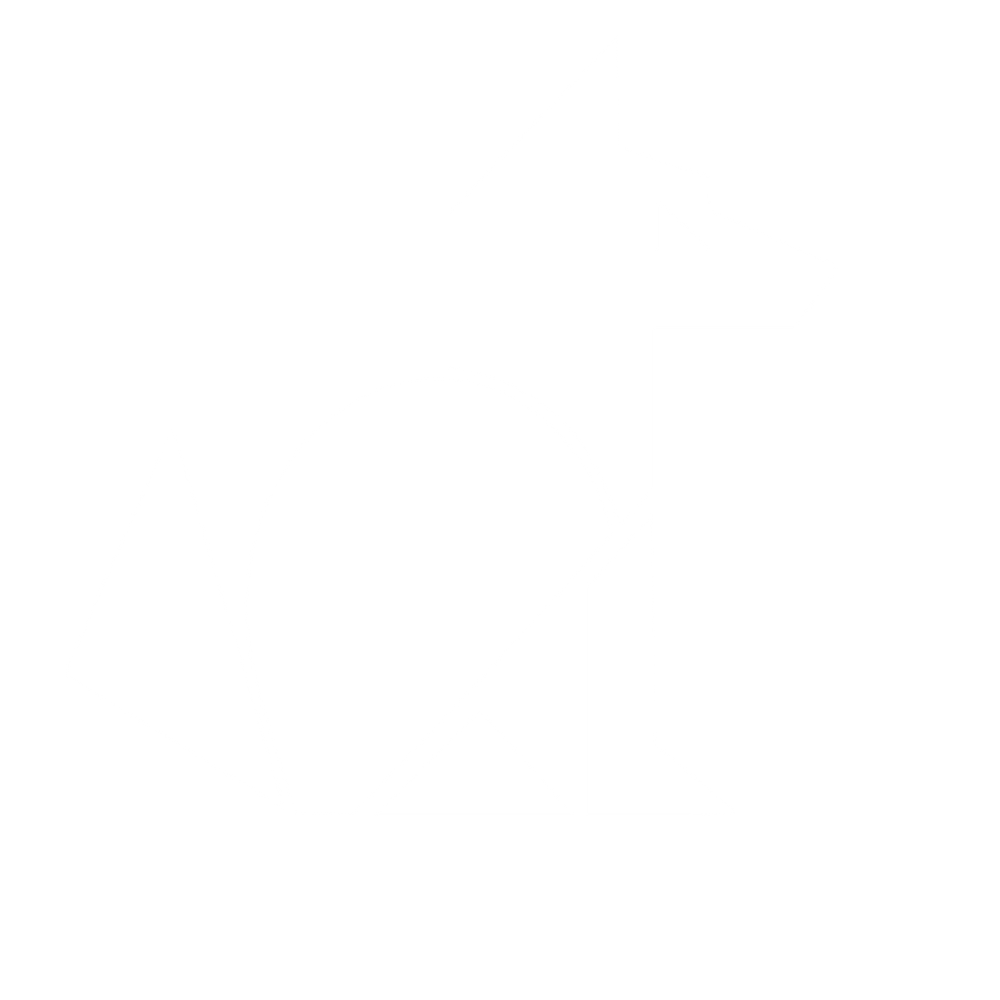 Bauhaus Wolf Logo #ffffff