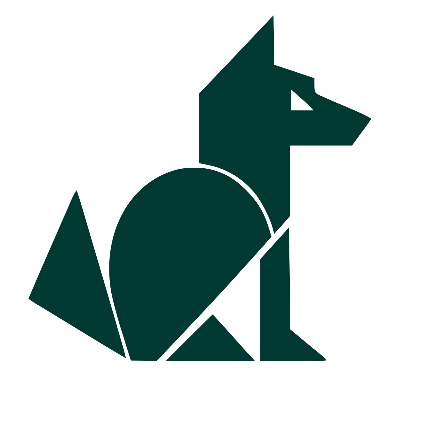 Bauhaus Wolf Logo #003932
