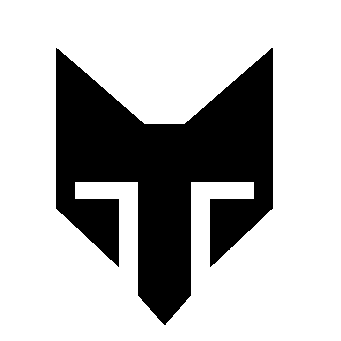 Brutalist Fox Face Logo
