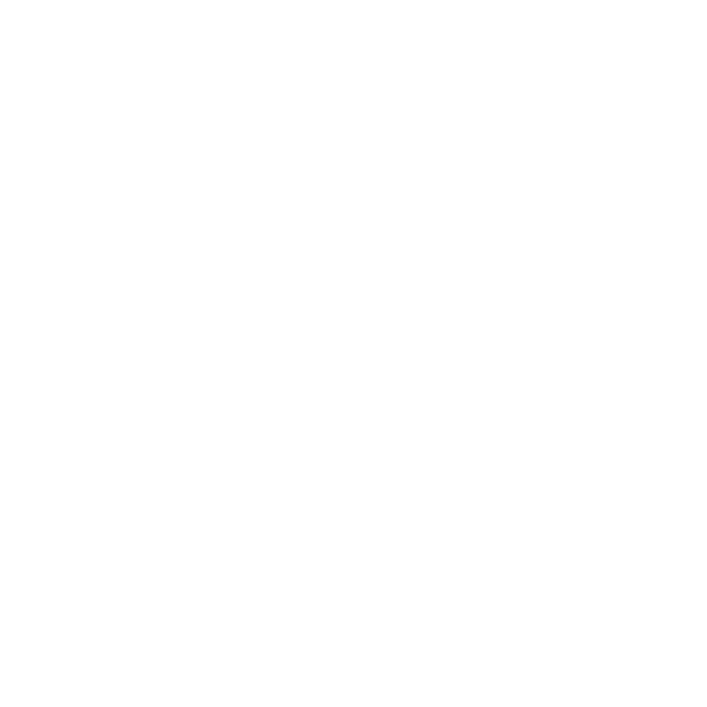 Brutalist Fox Face Logo #ffffff