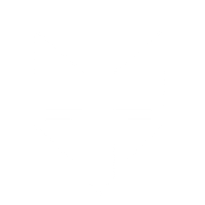 Brutalist Fox Face Logo #ffffff