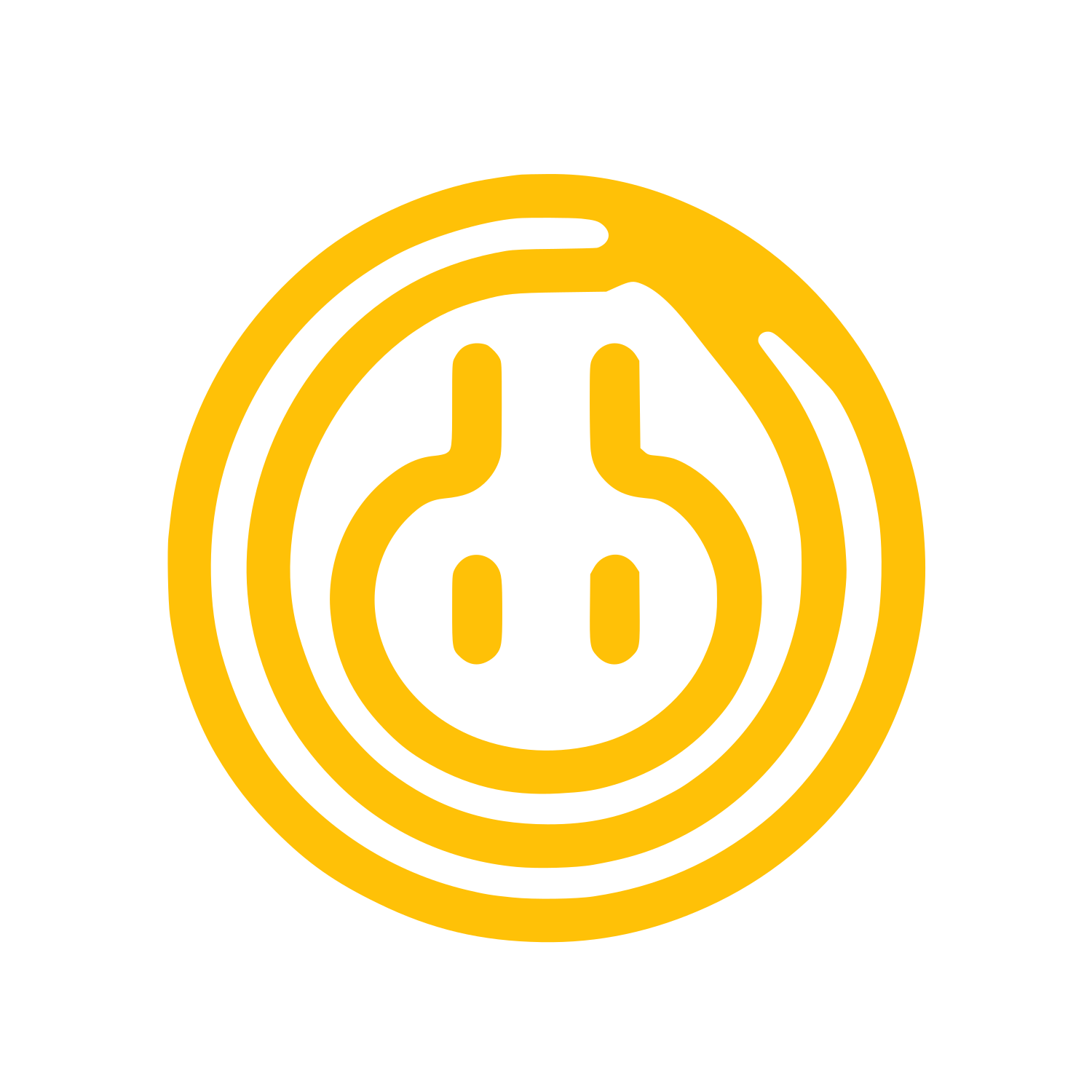 Electrical Plug and Circles Logo #FFC107