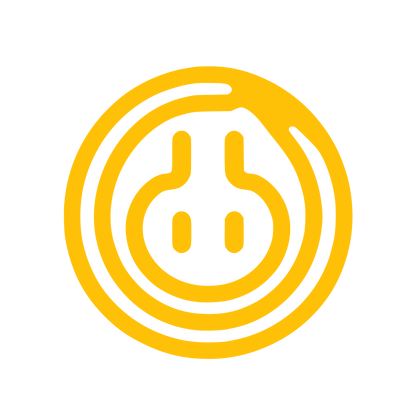 Electrical Plug and Circles Logo #FFC107