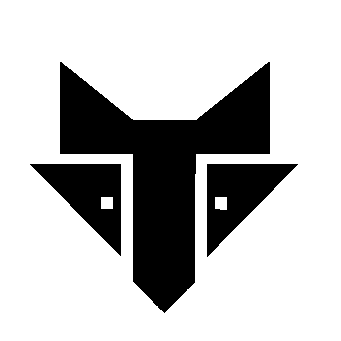 Brutalist Fox Head Logo