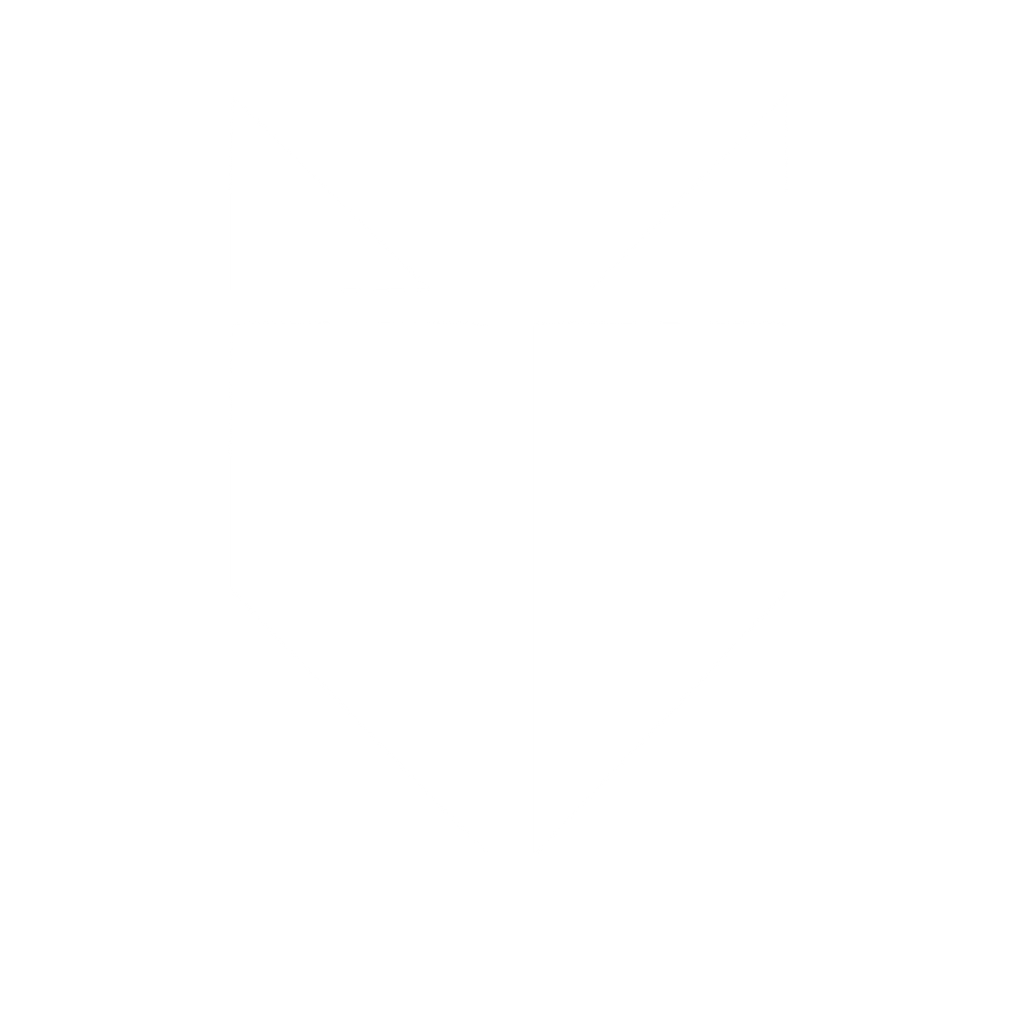 Geometric Fox Face Logo #ffffff