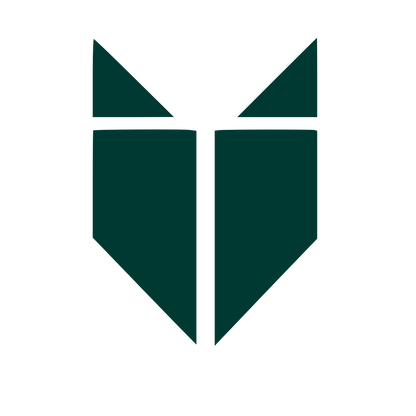 Geometric Fox Face Logo #003932
