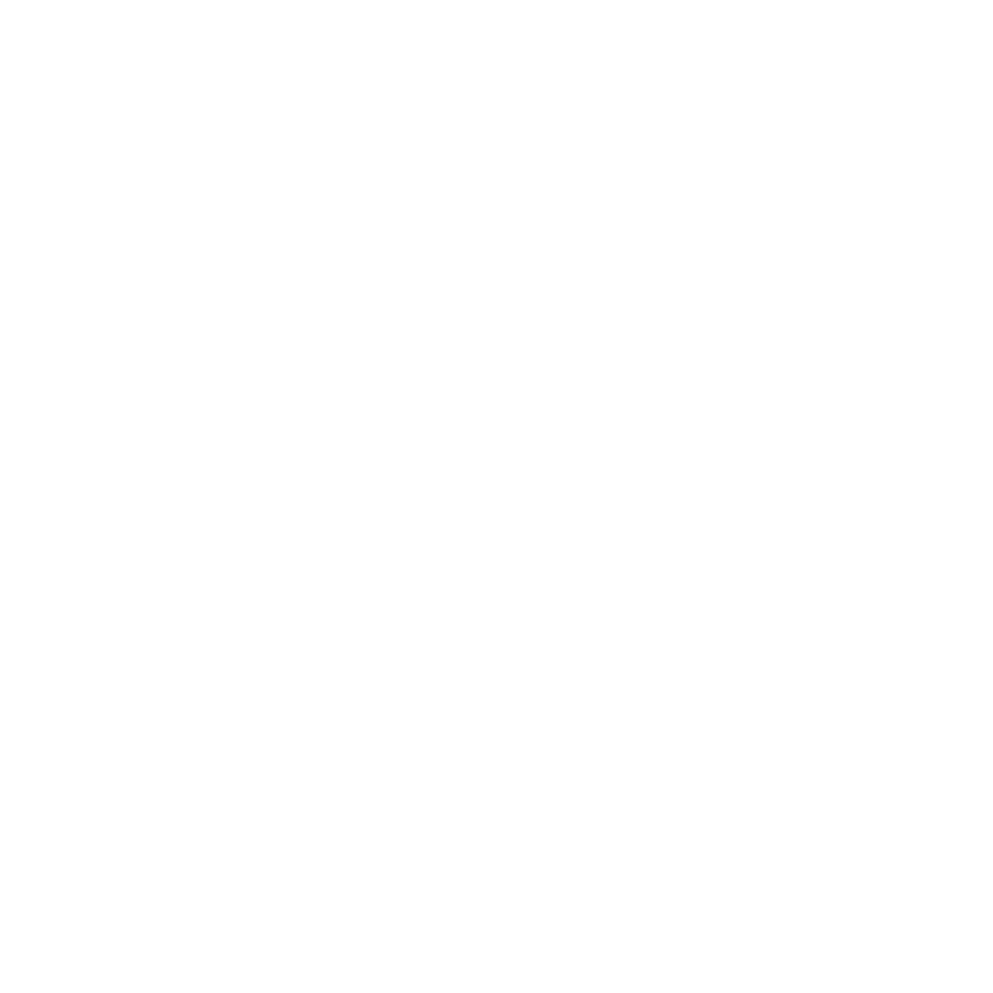 Geometric Fox Logo #ffffff