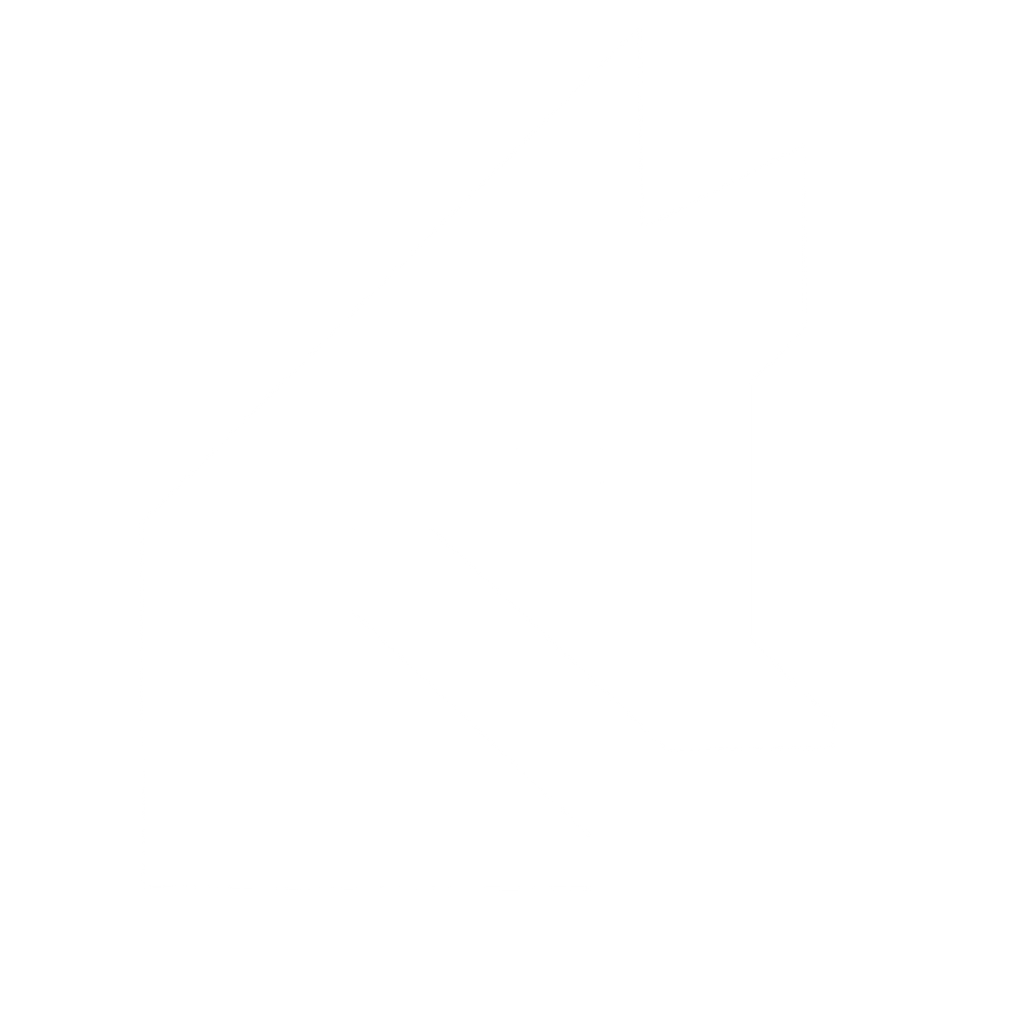 Brutalist Fox Head Logo #ffffff