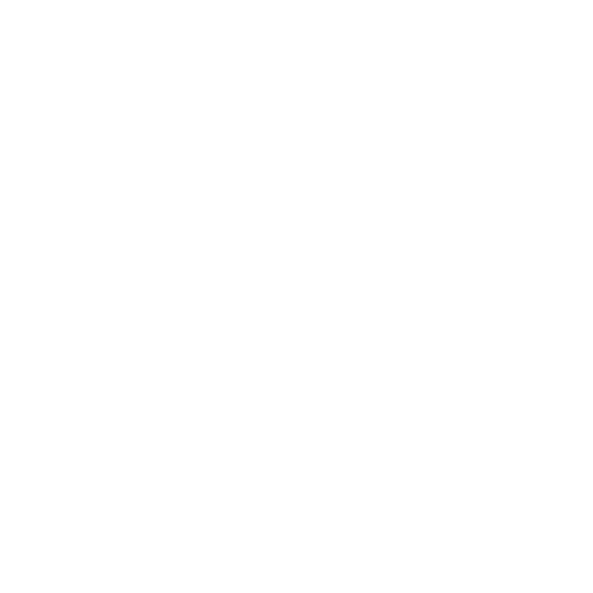 Owl Circle Emblem Logo #ffffff