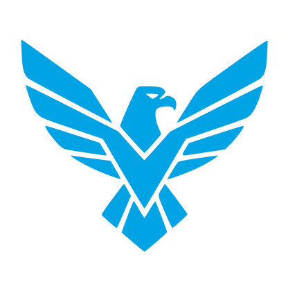 Layered Eagle Wings Logo #00a3e4