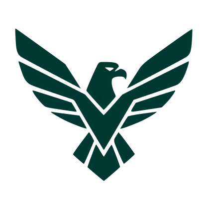 Layered Eagle Wings Logo #003932