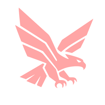 Layered Eagle Wings Logo #ffa6a6
