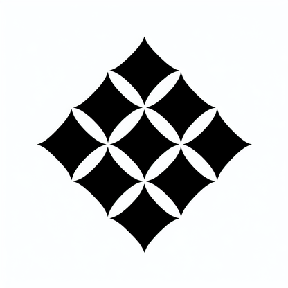 Floral Diamond Pattern Logo
