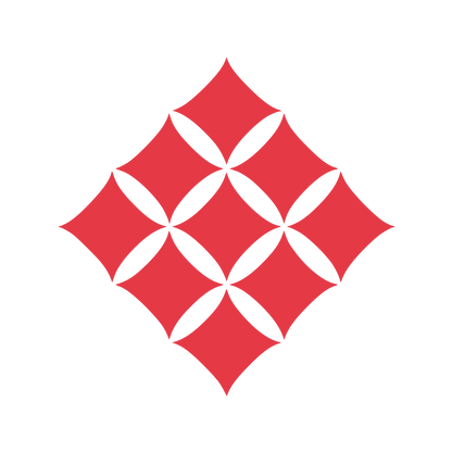 Floral Diamond Pattern Logo #E63946