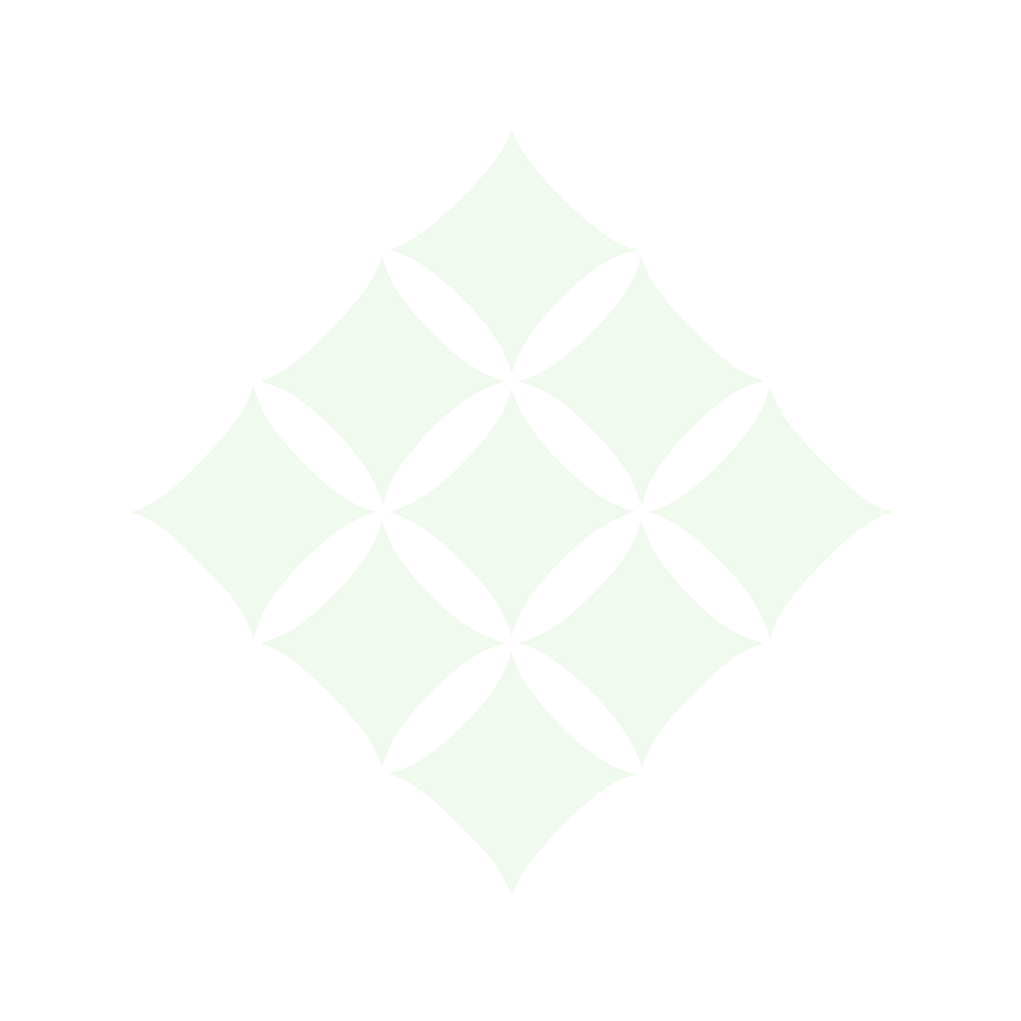 Floral Diamond Pattern Logo #F1FAEE