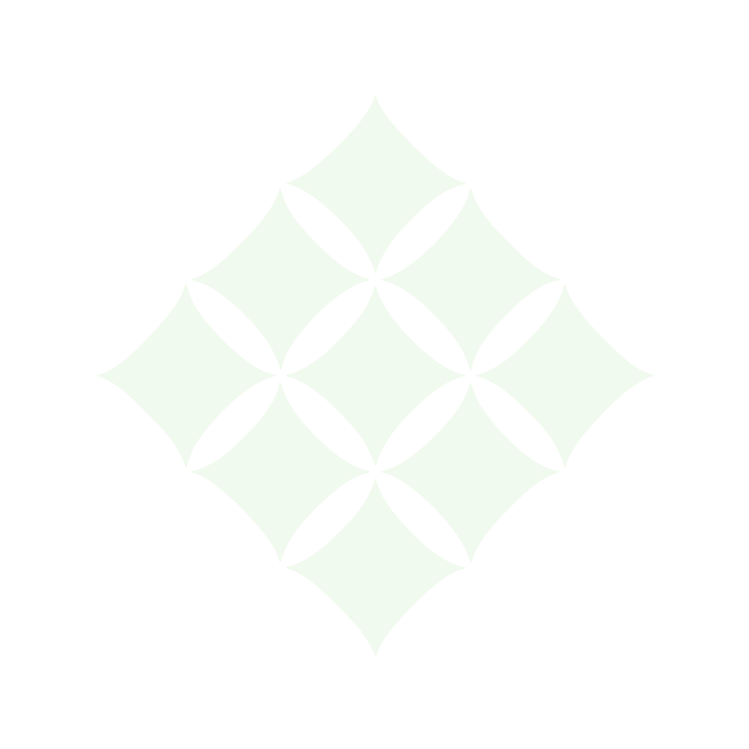 Floral Diamond Pattern Logo #F1FAEE