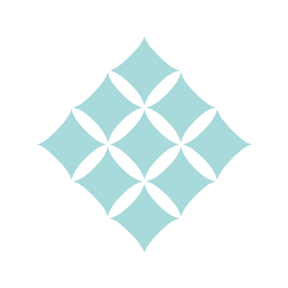 Floral Diamond Pattern Logo #A8DADC