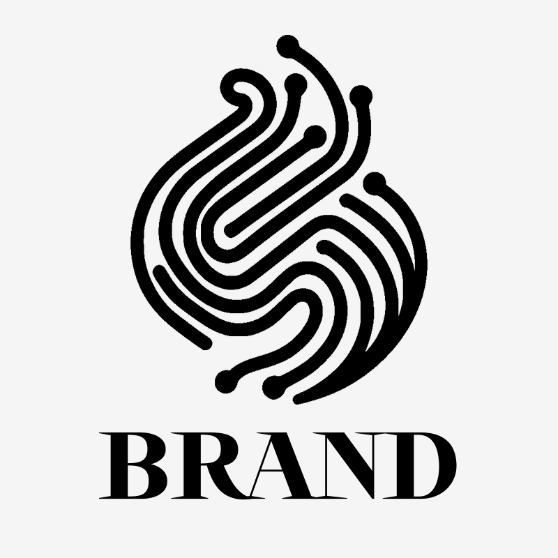 Interconnected Line Shapes Logo preview