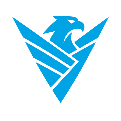 Eagle V-Shape Emblem Logo #00a3e4