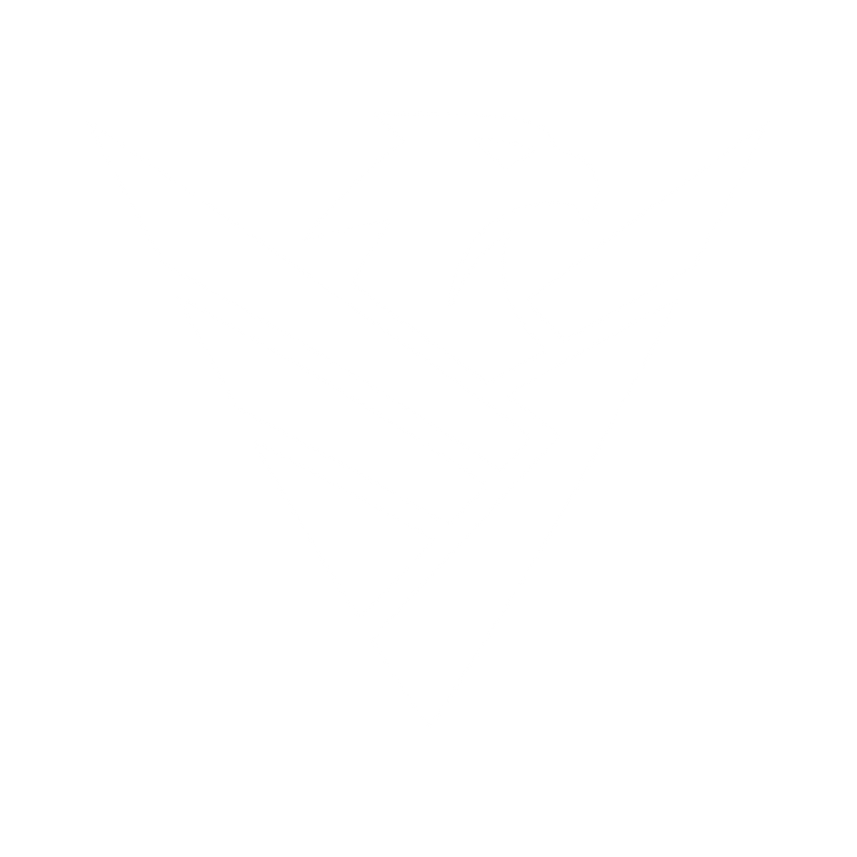 Eagle V-Shape Emblem Logo #ffffff