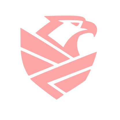 Eagle Shield Emblem Logo #ffa6a6