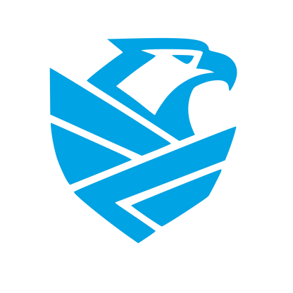 Eagle Shield Emblem Logo #00a3e4