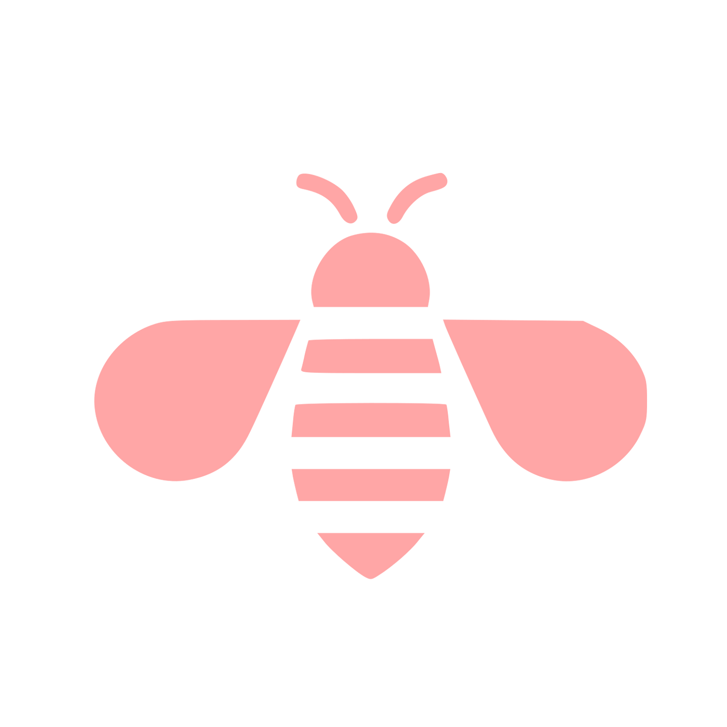 Minimalist Bee Logo #ffa6a6