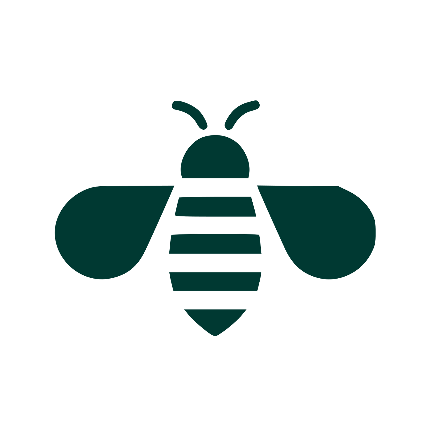 Minimalist Bee Logo #003932