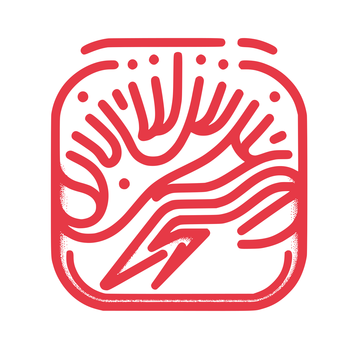 Electrical Bolt Lines Logo #E63946