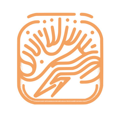 Electrical Bolt Lines Logo #F4A261