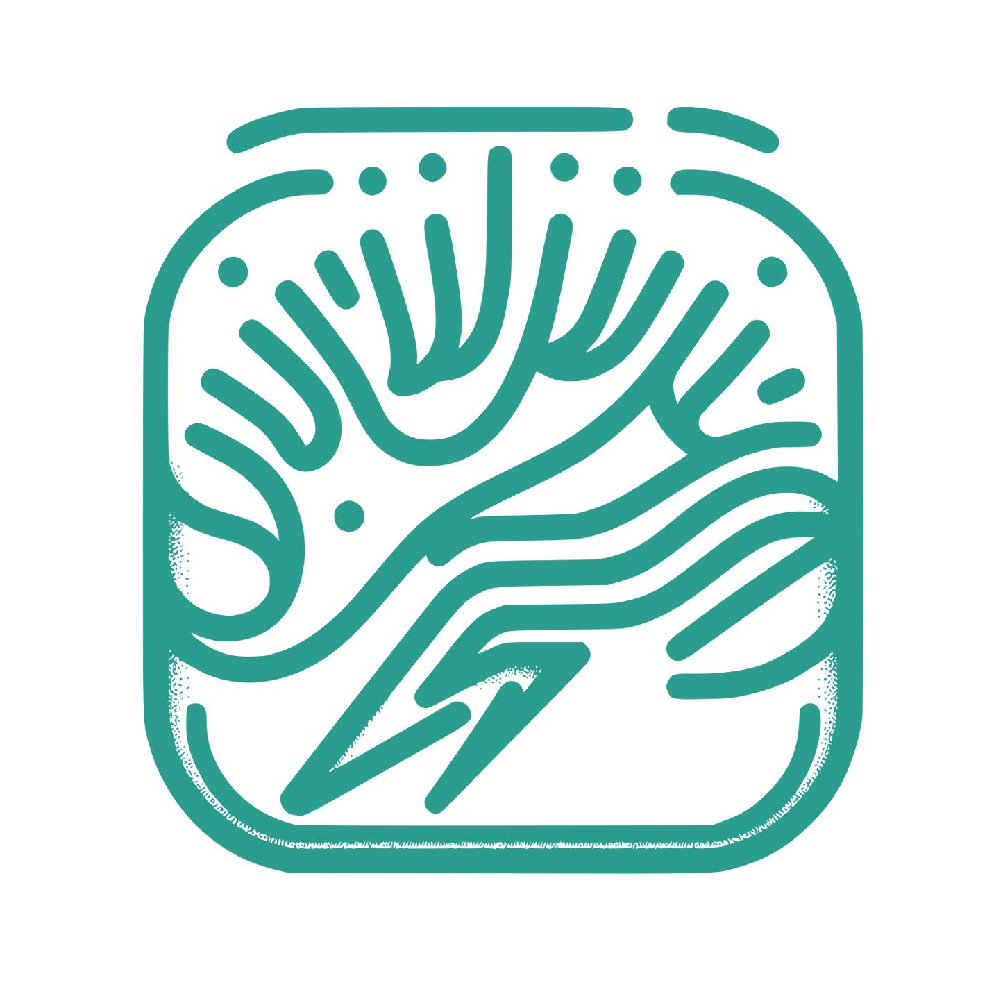 Electrical Bolt Lines Logo #2A9D8F