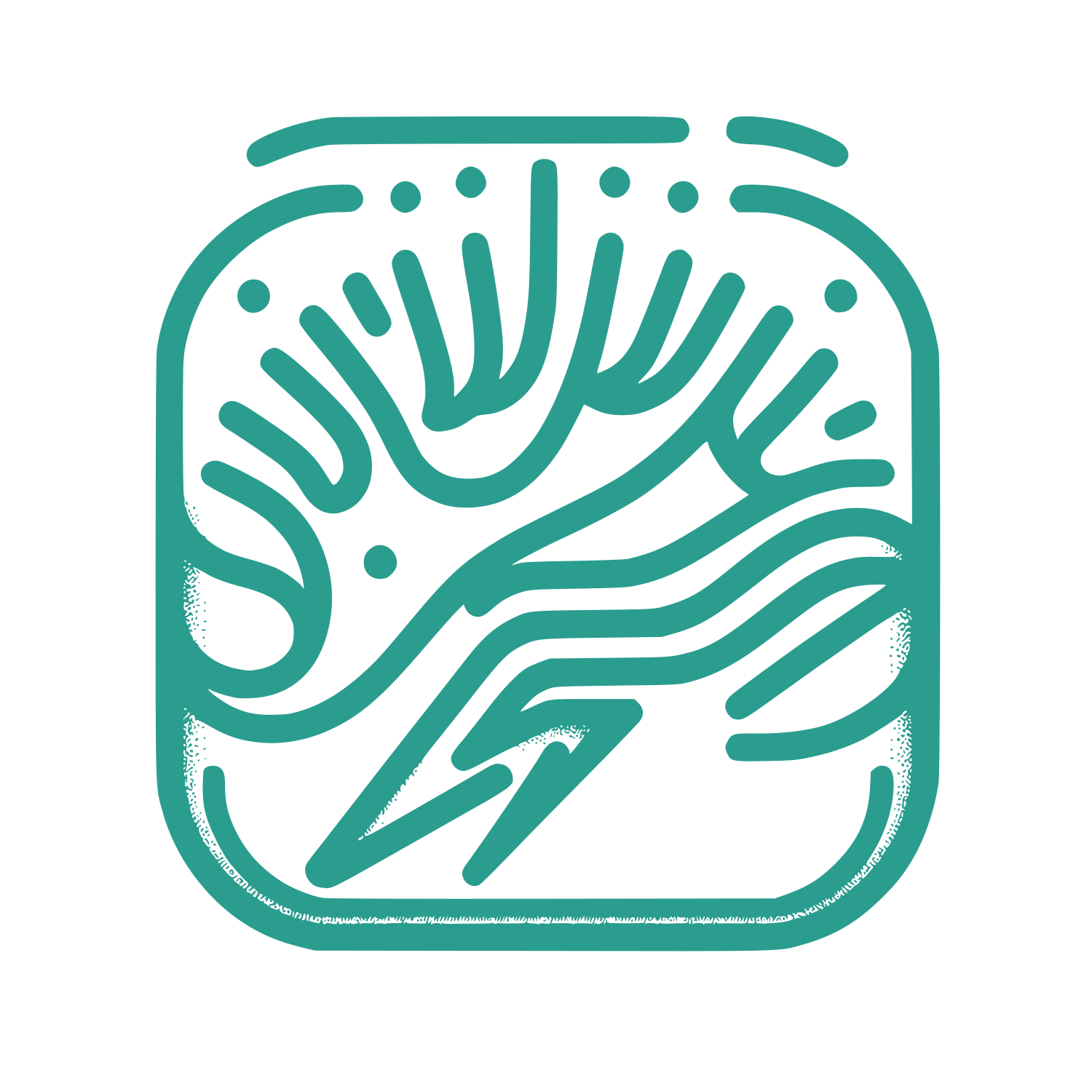 Electrical Bolt Lines Logo #2A9D8F