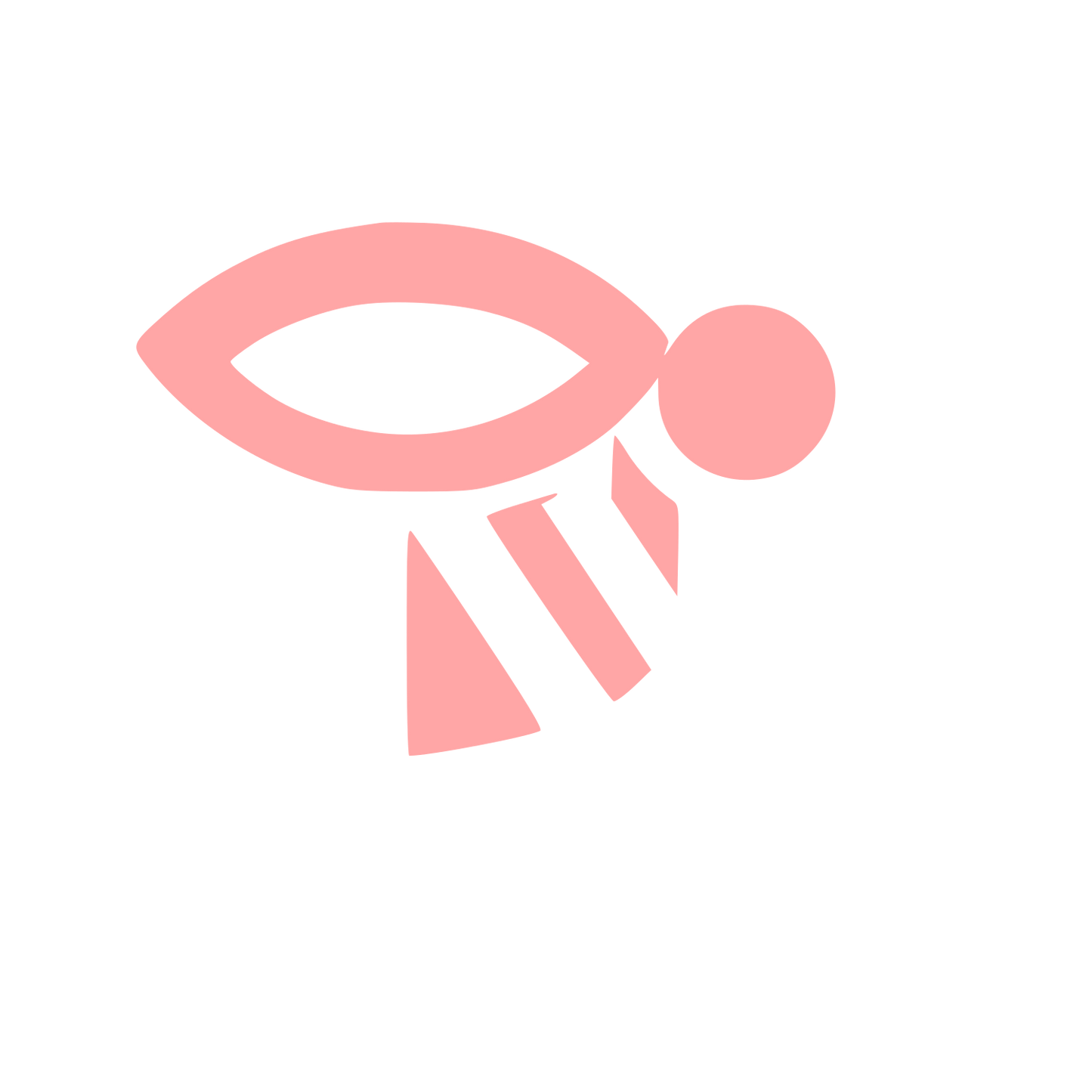 Modernist Minimal Bee Logo #ffa6a6