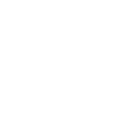 Honeybee Top View Logo #ffffff