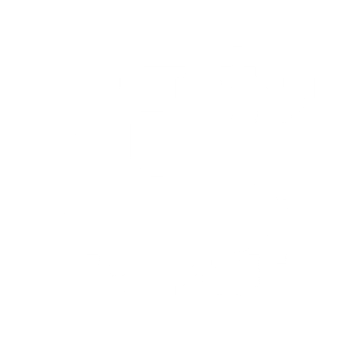 Pixel Whale Logo #ffffff