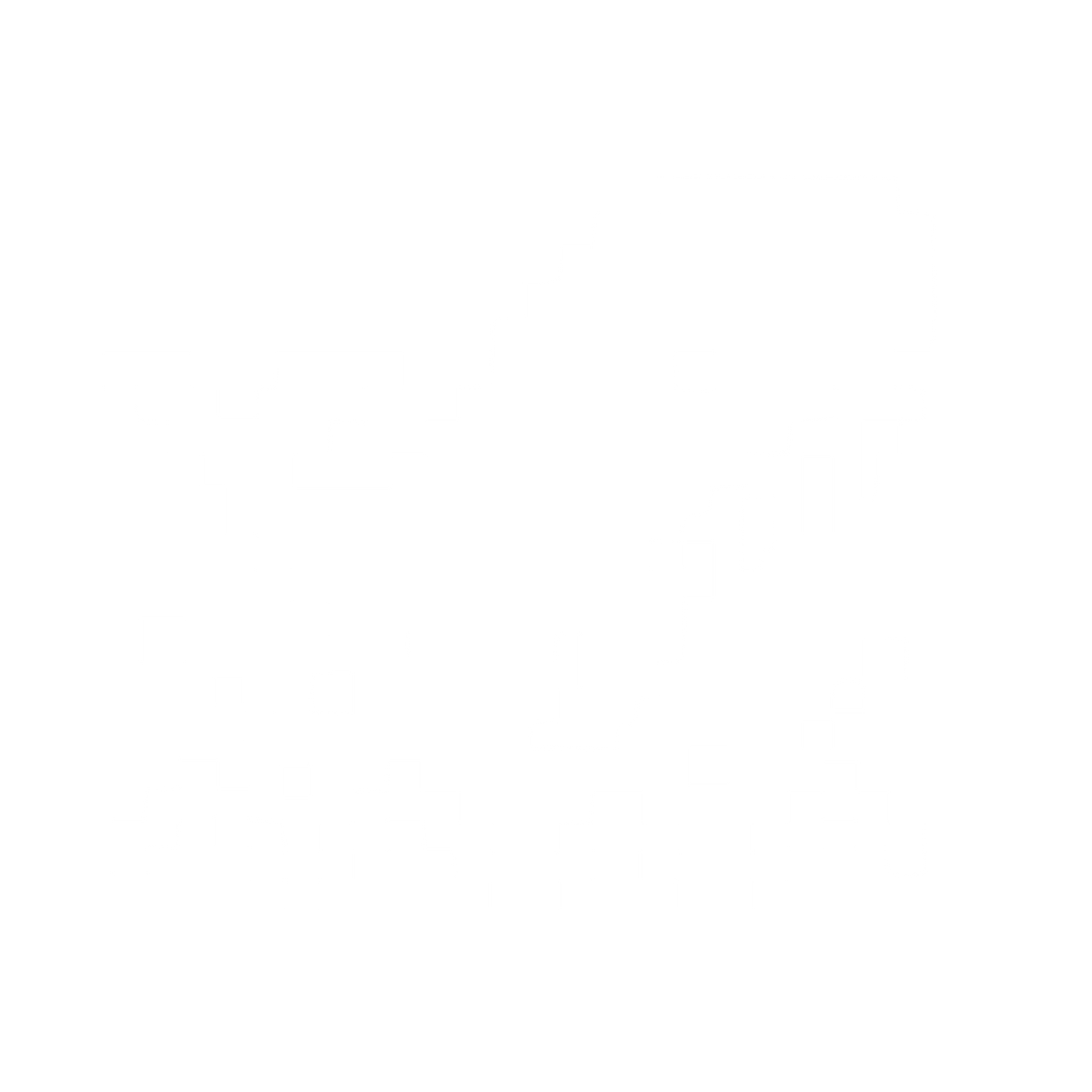 Pixel Whale Logo #ffffff
