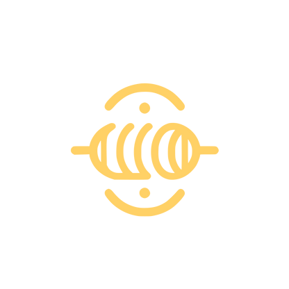 Geometric Sphere Electrician Logo #FFD166