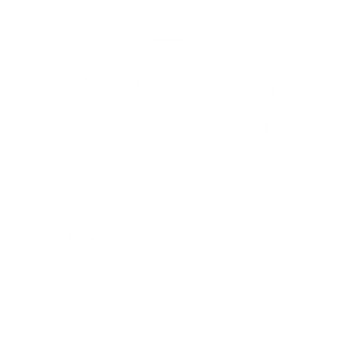Pixel Whale Circle Logo #ffffff