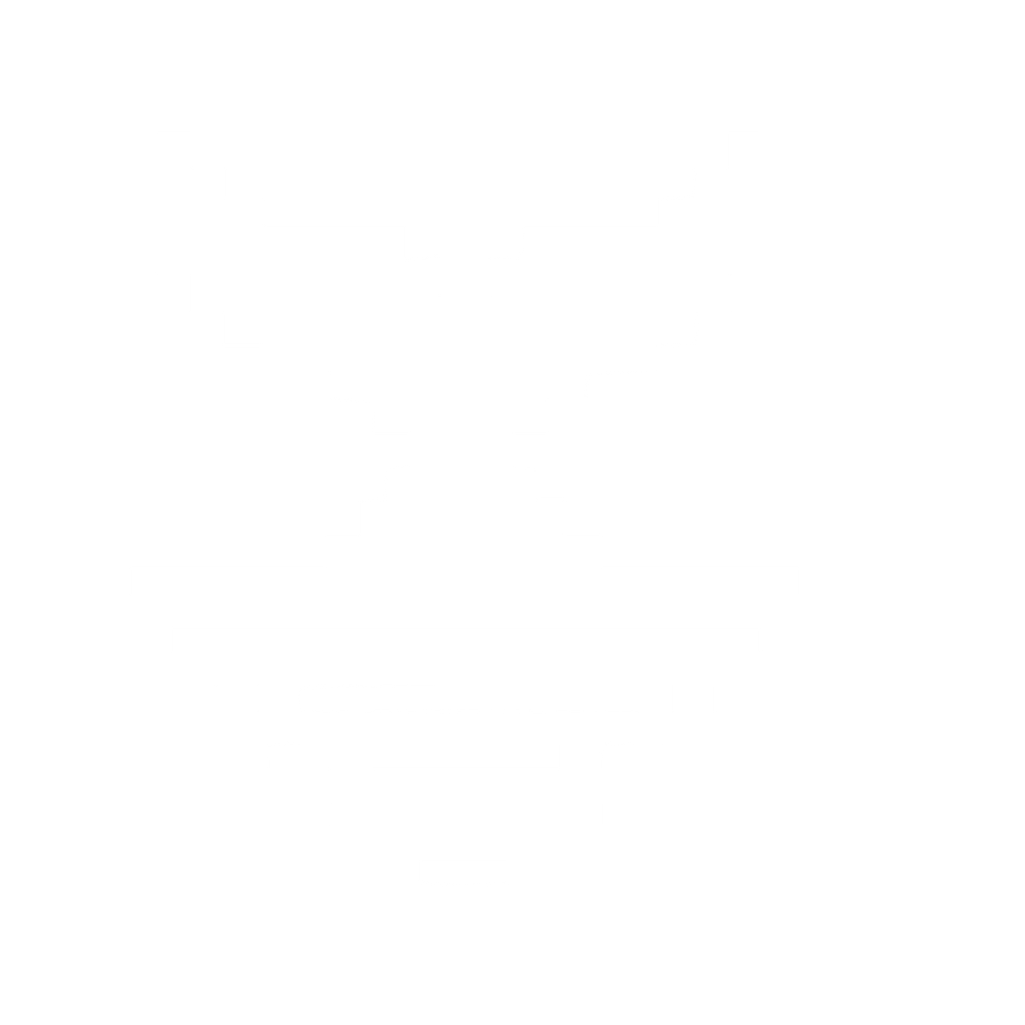 Pixel Whale Tail Logo #ffffff
