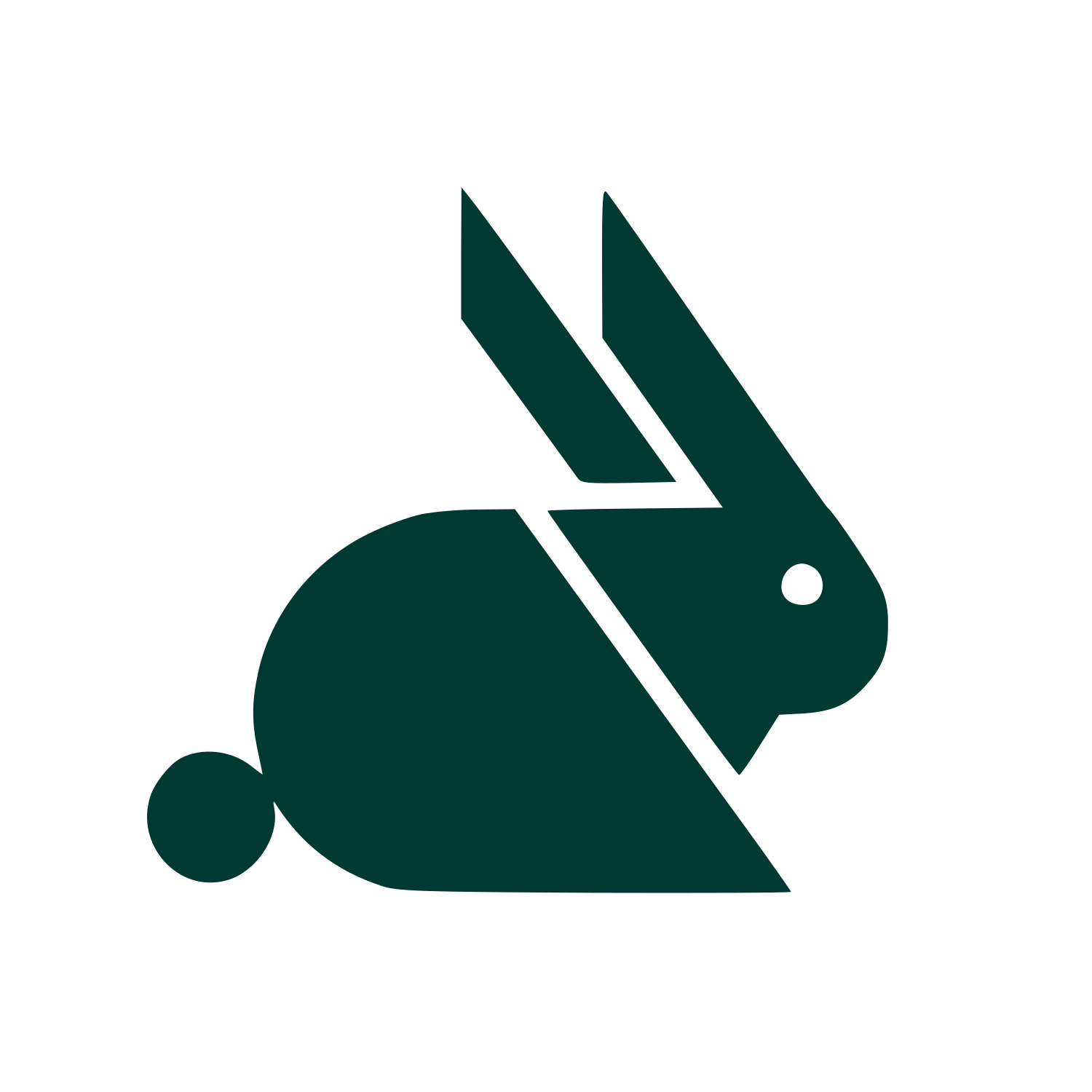 Swiss Style Rabbit Logo #003932