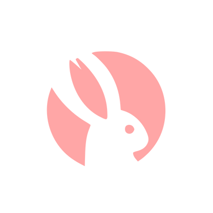 Rabbit Circle Swiss Logo #ffa6a6