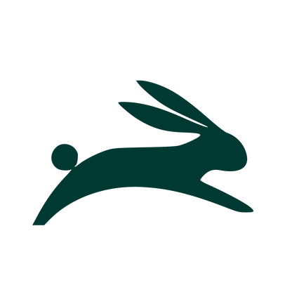 Running Rabbit Logo #003932