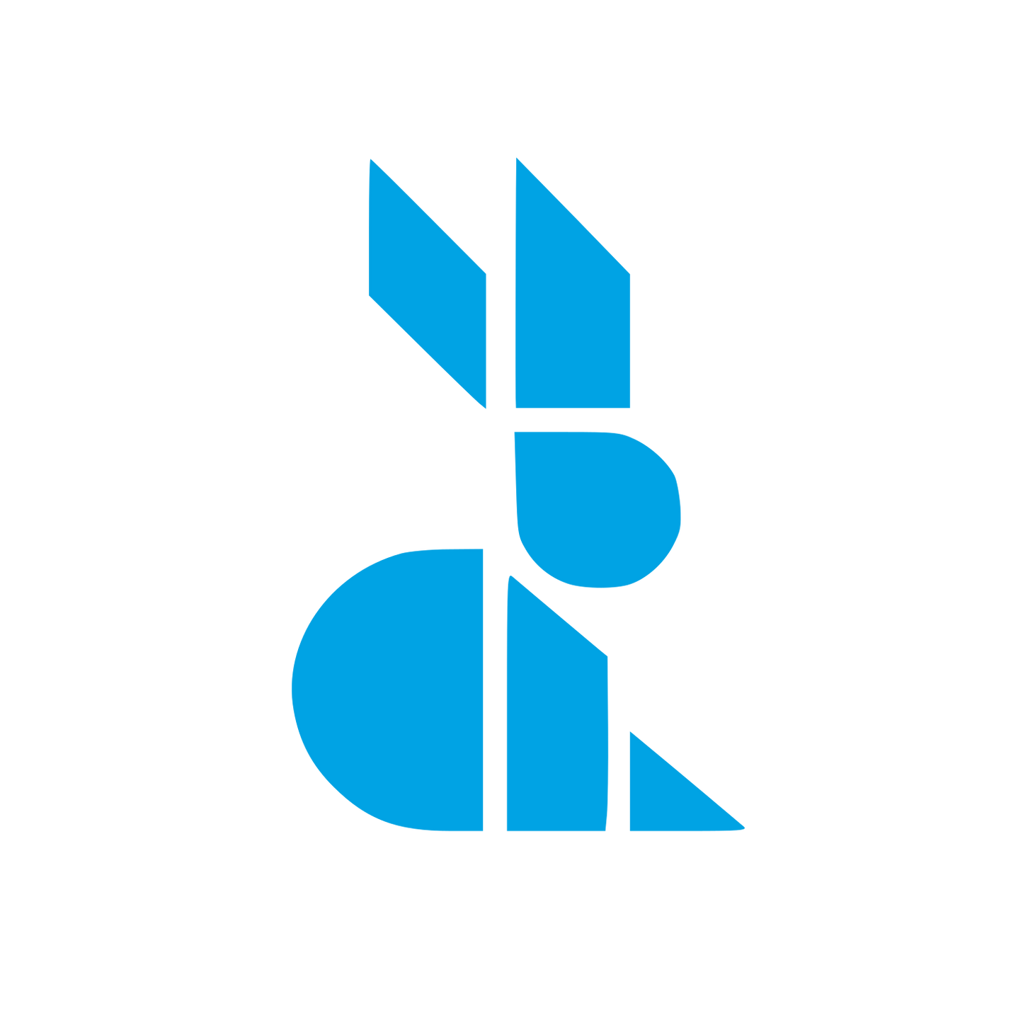 Swiss Style Rabbit Logo #00a3e4