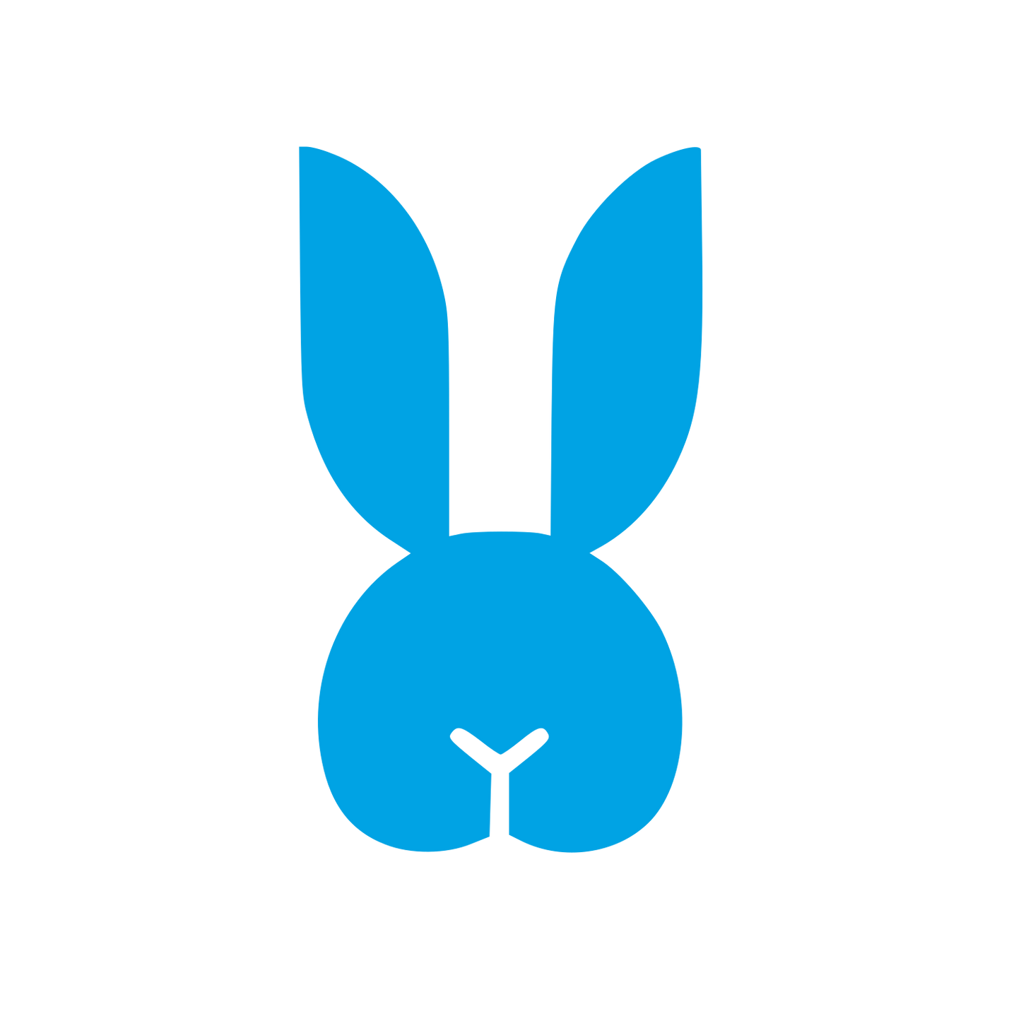 Swiss Style Rabbit Logo #00a3e4