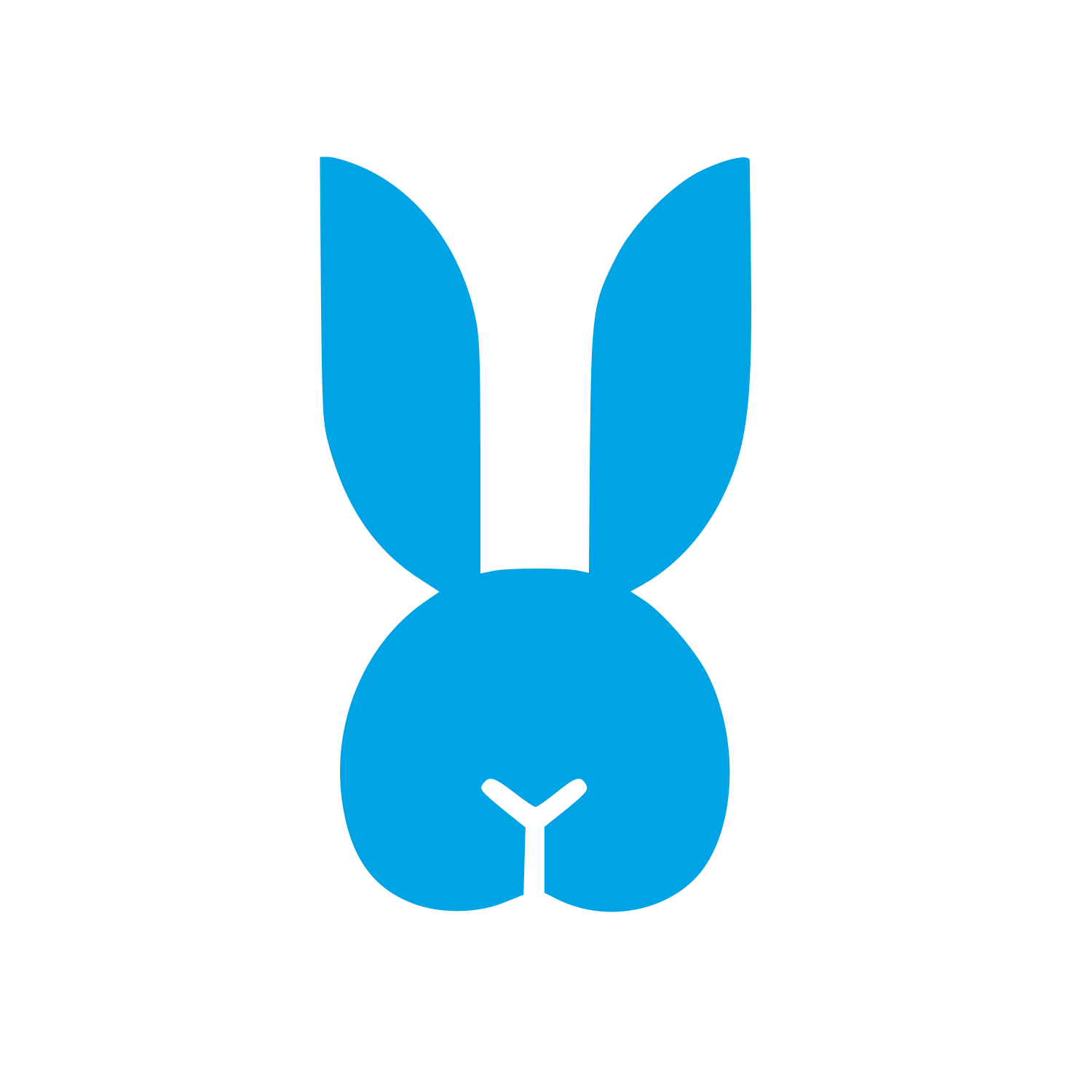 Swiss Style Rabbit Logo #00a3e4