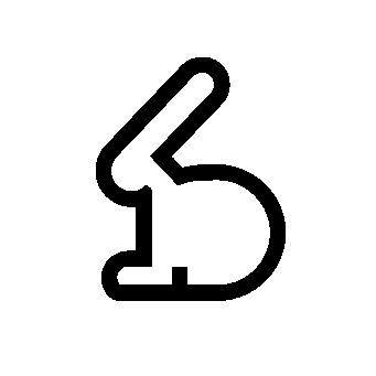 Monoline Rabbit Logo