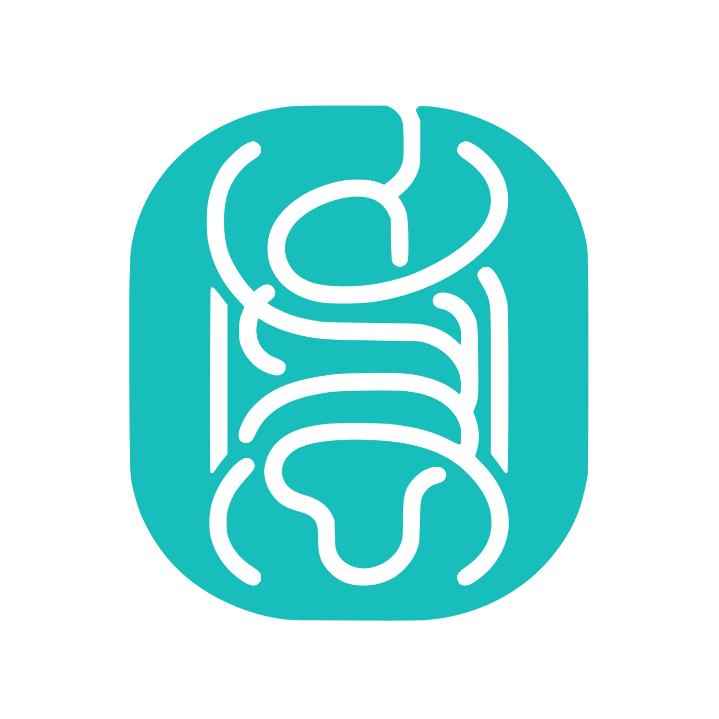 Medical Illustration Logo #17BEBB
